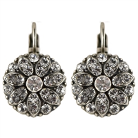 Mariana Guardian Earrings from On a Clear Day Collection with Clear Crystals and Rhodium Plated
