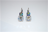 Mariana "Chloe" Round Drop Earrings from the Ice Collection with Crystals .925 Silver Plating