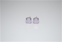 Mariana Rosewater Crystals with .925 Silver Plated Post Earrings