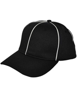 Smitty Flex Fit Black w/ White Piping Referee Hat