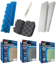 Fluval Bundle of 6 Replacement Media for 406/407 Aquarium Filters Package