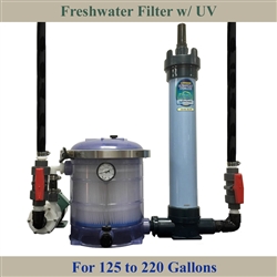 Freshwater 125 to 220 Gallon Tank Filter, Pump & Plumbing Package