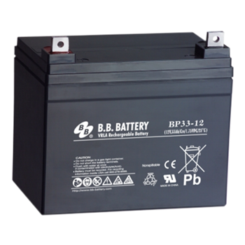 B.B. Battery BP Series BP33-12 33Ah 12VDC VRLA Rechargeable AGM Battery