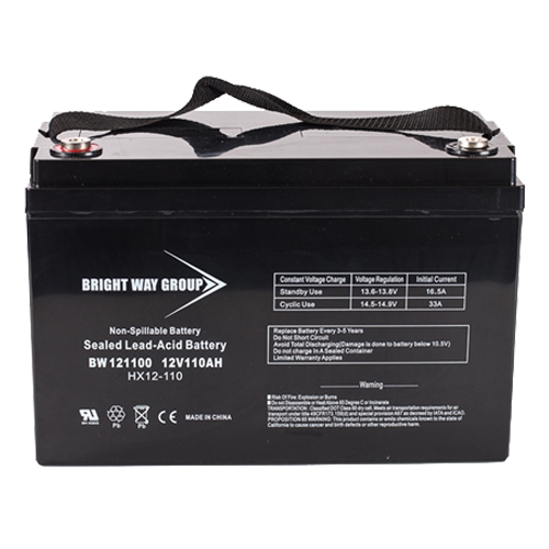 Bright Way Group BW-121100-IT-Group30H 110Ah 12VDC AGM Sealed Lead Acid Battery