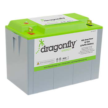 Dragonfly Energy DF10012H 100Ah 12VDC Heated Lithium Iron Phosphate (LiFePO4) Deep Cycle Battery