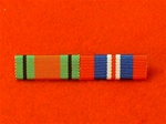 World War 11 Defence Medal & 39-45 War Medal Ribbon Bar Pin