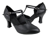 Style C6819 Black Leather - Ladies Dance Shoes | Blue Moon Ballroom Dance Supply