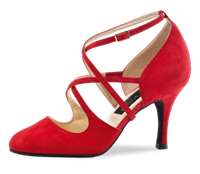 NE Marissa Red Suede - Dance Shoes | Blue Moon Ballroom Dance Supply