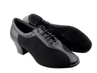 Style S9T56 Black Leather Oxford Cuban Heel | Blue Moon Ballroom Dance Supply