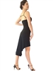 Style Godet High- Back Stretch Velvet Tango Dress - Women's Dancewear | Blue Moon Ballroom Dance Supply