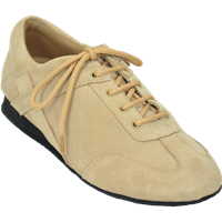 Extra-Depth Padded Insole Unisex Ultimate Hybrid Taupe Suede Dance Sneaker | Blue Moon Ballroom Dance Supply