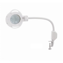 Round 5X Magnifier Lamp with Flexible Arm