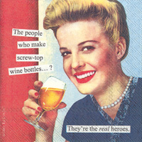 Anne Taintor Screw Top Cocktail Napkin