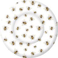 Save the Bees Round Dessert Paper Plates