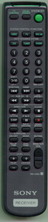 SONY 1-473-631-11 RMU263 Genuine  OEM original Remote
