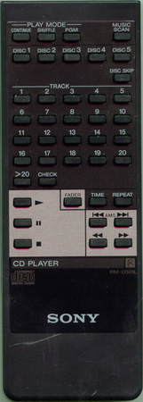 SONY 1-465-399-11 RM-D506 Genuine  OEM original Remote