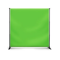 Telescopic Banner Stand (Step & Repeat) Green Screen