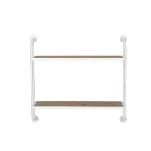8699 - Emery Wall Shelf - 2 Shelf 26" White