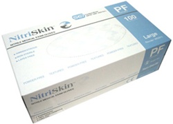 NitriSkin™ Nitrile Disposable Gloves, Powder-Free (Blue) (MG600)