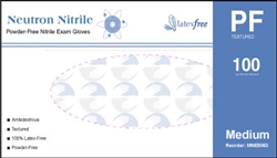 Neutron Nitrile Exam Glove Stretch Nitrile Powder Free Stretch 3.5 mil 2000 per Case (MNE505)