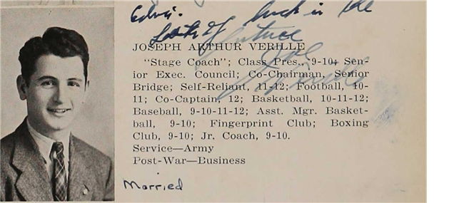 Joseph A. Verille U.S. Army WWII