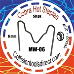 COBRA Hot Staples MW-06  M-Pattern 6mm  50 pk