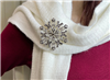 Scottish Thistle SnowWondersÂ® Snowflake Brooch, (SWP2) Scottish Thistle Jewelry