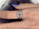 Petite Celtic FATHER & Daughter knot Ring (S368) Irish, Scottish, welsh