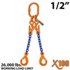 1/2 Inch X100 DOSLA Grade 100 Chain Sling