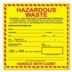 Hazardous Waste Label (Federal)