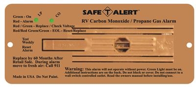 SAFE-T-ALERT CO2 & PROPANE DETECTOR BROWN, 35-752-BR