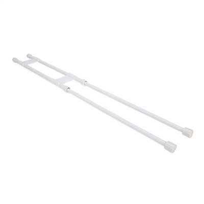 DOUBLE REFRIGERATOR SPRING BARS 16"-28" WHITE, 44073
