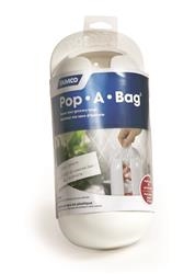PLASTIC BAG STORAGE HOLDER POP-A-BAG WHITE, 57061