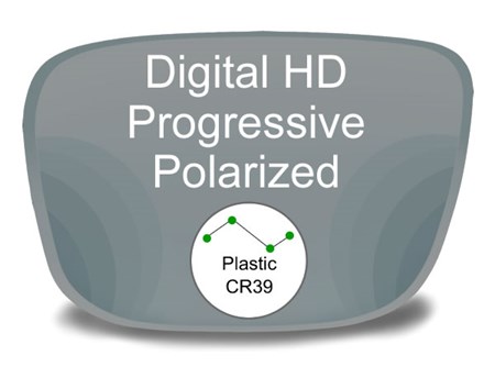 Digital (HD) Progressive Plastic Polarized Prescription Eyeglass Lenses