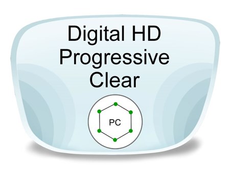 Digital (HD) Progressive Polycarbonate Prescription Eyeglass Lenses