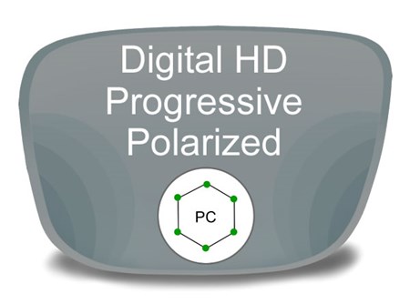 Digital (HD) Progressive Polycarbonate Polarized Prescription Eyeglass Lenses