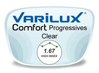 Varilux Comfort 2 Progressive (no-line) High Index 1.67 Prescription Eyeglass Lenses