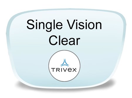 Single Vision Trivex Prescription Eyeglass Lenses