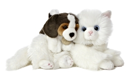 Miyoni Angora Cat & Beagle Puppy 10"L