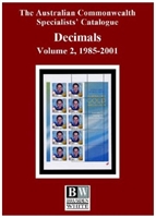 ACSC Decimals catalogue Volume 2 - 2021 3rd Edition Australian Commonwealth Specialists' Catalogue - BW Brusden White