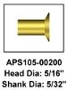 5/16-in Head 5/32-in Shank Brake Rivets for Small Plane Repair | Brown Aircraft Supply