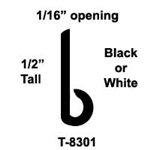T-8301 Black or White 1/2" J-Channel 25 Ft Package | Brown Aircraft Supply